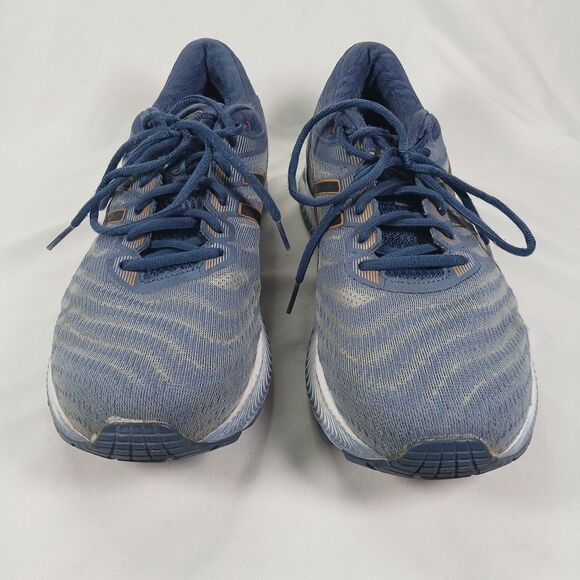 Asics Mens Gel Nimbus 22 Blue Orange Running Shoes Size 12 Athletic Trainers - Picture 9 of 12